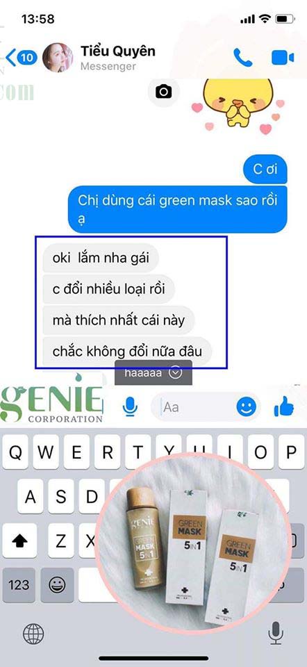 tẩy tế bào chết hàn quốc | green mask 5in1 genie