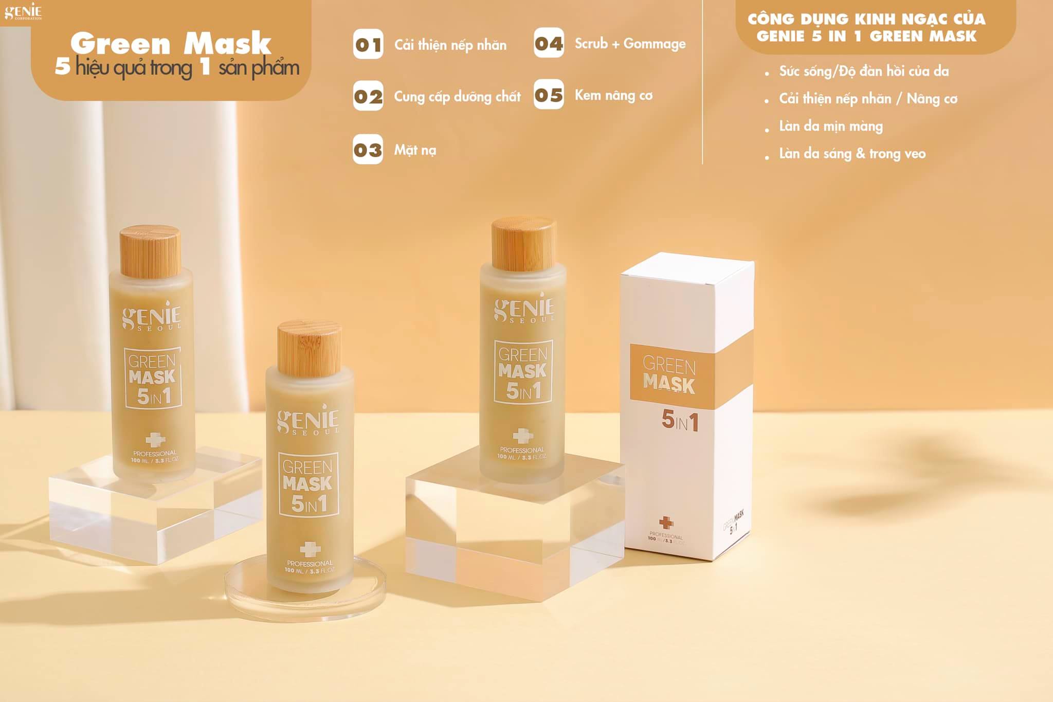 Green mask 5in1 | sữa rửa mặt tẩy da chết Green mask 5in1 | sữa rửa mặt tẩy da chết