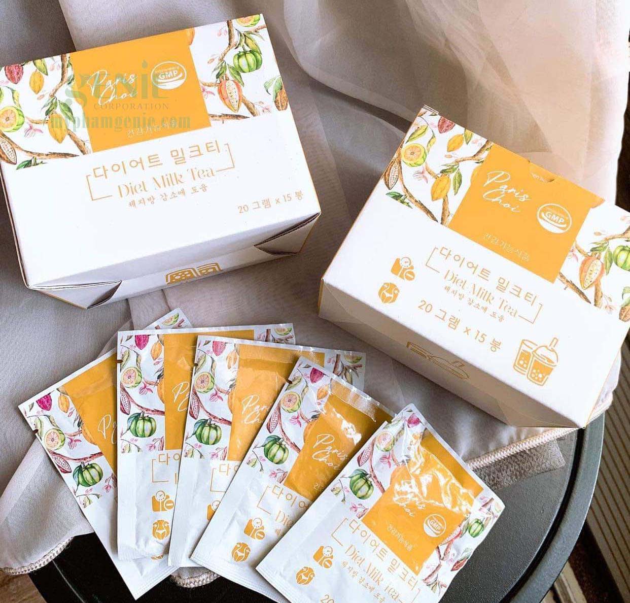 trà sữa giảm cân hàn quốc | review trà sữa paris choi genie